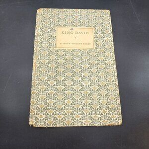 King David By Stephen Vincent Benét 1923 Limited First Edition Signed CM2236